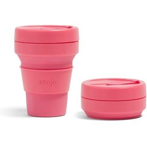 Stojo Collapsible Travel Cup + 4 Reusable Straws